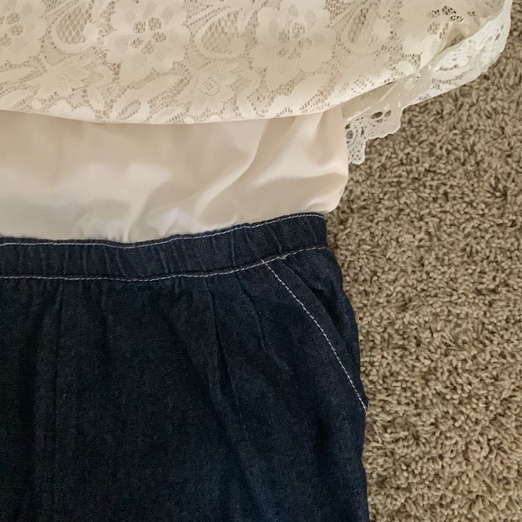 Lace & Denim Romper - Picture 4 of 6